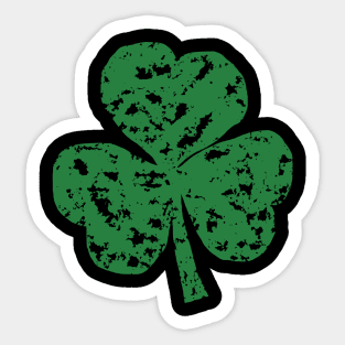 Crayon Green Shamrock for St Patricks Day Sticker